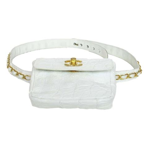 chanel white alligator boy bag|chanel belt bag.